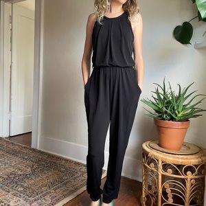 Black Jump Suit - Size Small